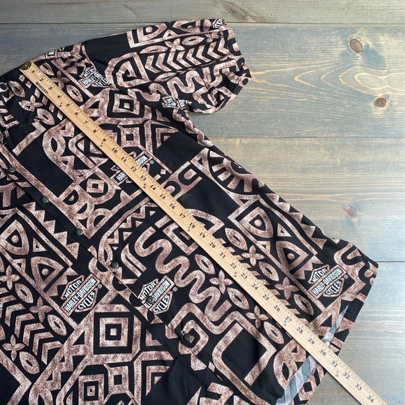 Harley-Davidson Motorcycles Hawaiian Shirt Tribal - Picture 8 of 10